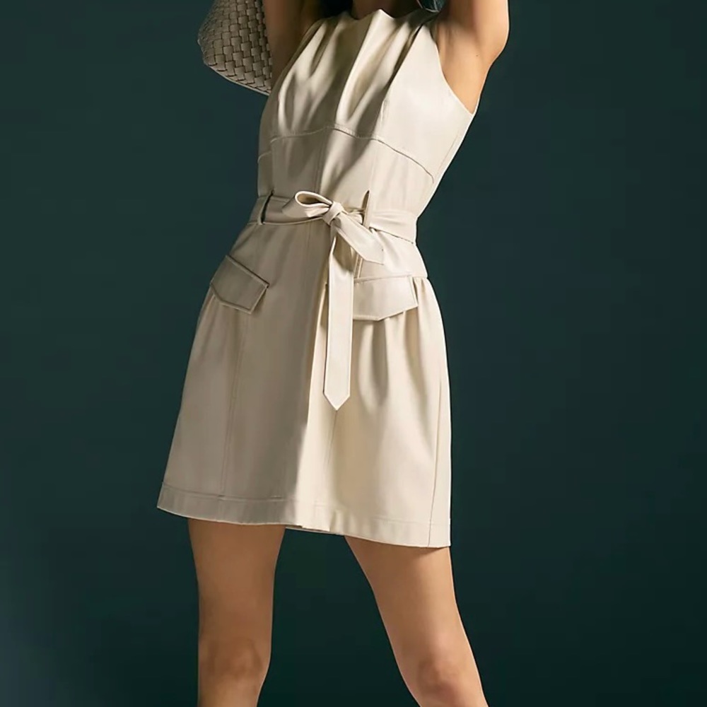 Anthropologie Khaki Mini Dress